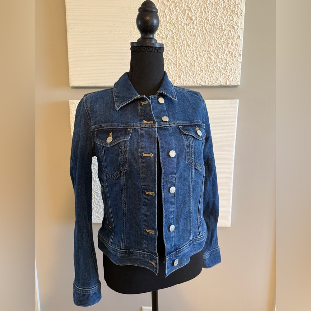 J. Crew Dark Blue Jean Jacket